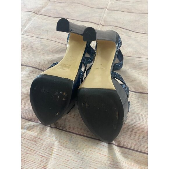 Y2K Miu Miu's Women' Glitter Patent Leather Platform Heels - 39 (9) - Picture 7 of 12